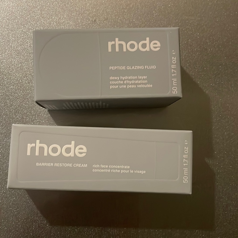 Rhode Skin Barrier Restore Cream and Peptide Glazing Fluid. SHIPS IMMEDI…